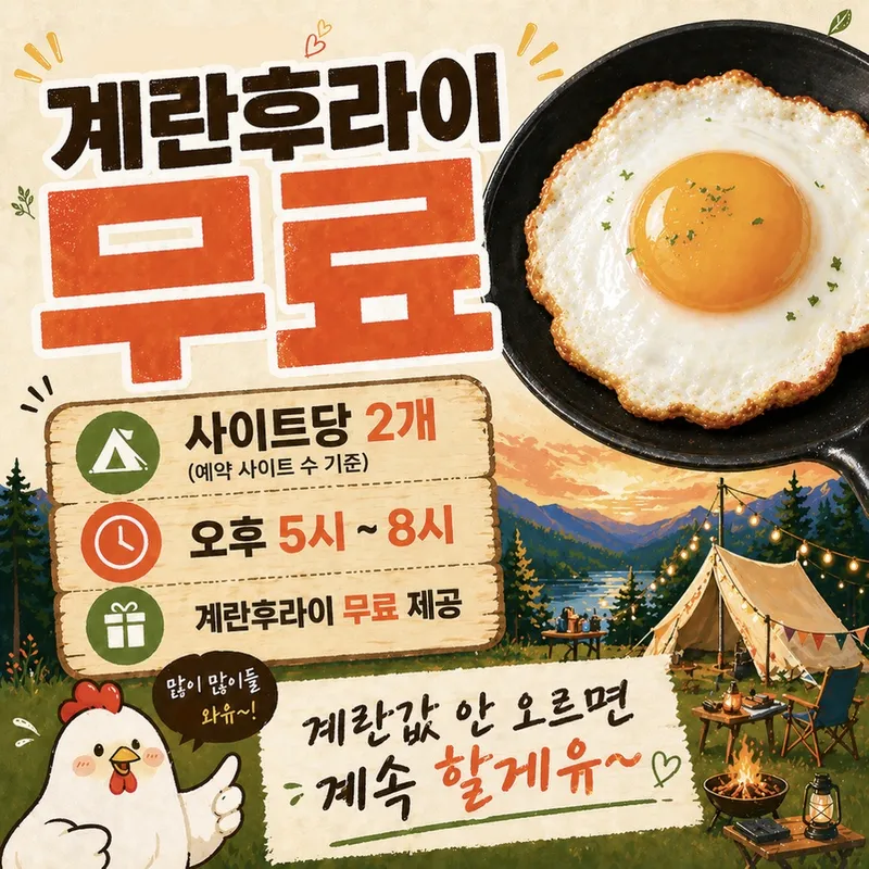 [이벤트] 계란후라이 무료 제공